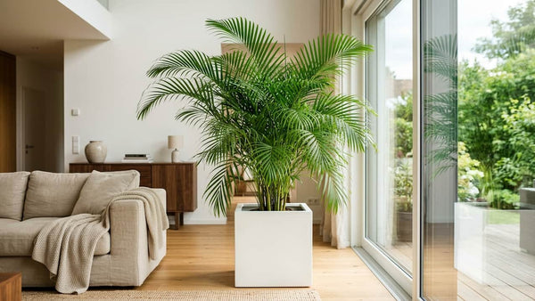 Areca-Palme im Kübel: Pflege, Standort und Hilfe bei braunen Spitzen